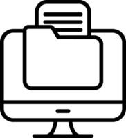 File Line Icon vector