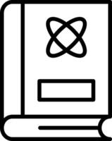 Atom Line Icon vector