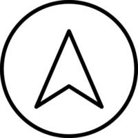 Navigation Line Icon vector