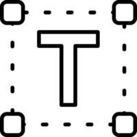 Text Line Icon vector