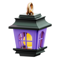 Creepy mysterious lantern 3D Halloween Icon for uiux, web, app, infographic, etc png