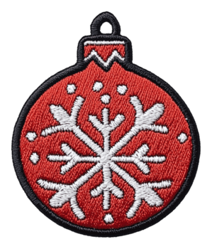 rojo copo de nieve fiesta ornamento, cortar fuera - valores . png