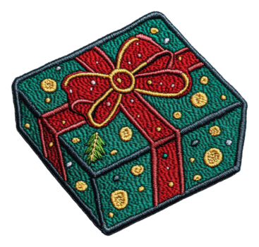 festivo bordado regalo caja, cortar fuera - valores . png