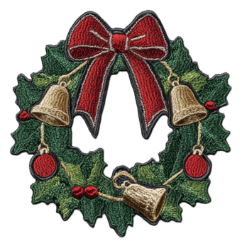 fiesta guirnalda con campanas y cinta, cortar fuera - valores . png