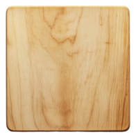 Natural wood cutting board on a plain background, cut out - stock . png