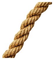 Twisted natural fiber rope for many uses, cut out - stock . png