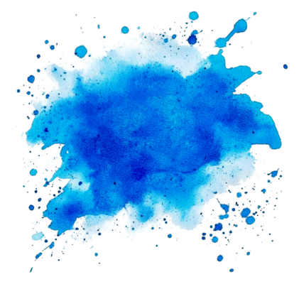 Blue Paint Splatter PNGs for Free Download