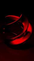 Red and Black Abstract Sculpture with Loop Animation video