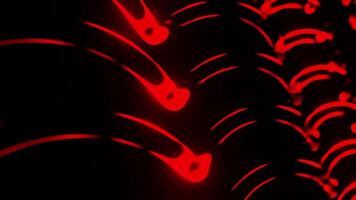 Dynamic Red and Black Wavy Background with Many Red Lights and Loop Animation video