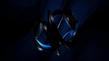 Dynamic Black and Blue Abstract with a Mesmerizing Swirl Animation video