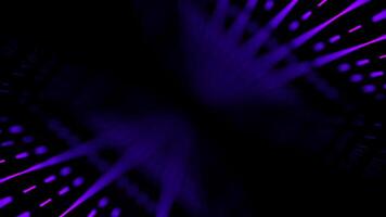 A purple and black background with a light in the center Endless Descent into the Digital Abyss video