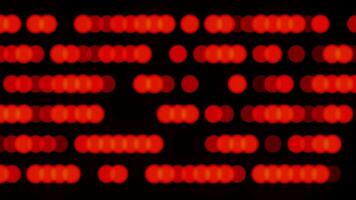 A red light is shown on a black background Red Dot Infinite Loop Animation video