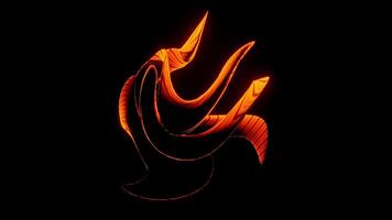 An orange and black image of a bird Eternal Glow The Infinity Loop Animation video