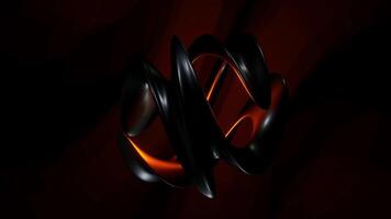 Dynamic Black and Orange Abstract Design on a Dark Background video