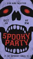 Halloween Invitation Instagram Story template