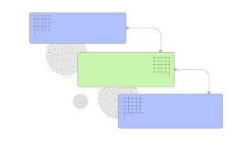 Waterfall chart with appearing consequently blocks 2D object animation. Business infographic cartoon 4K , alpha channel. Data presentation with diagram animated flat item on white background video