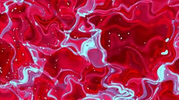 A red and blue abstract background with white and blue swirls video