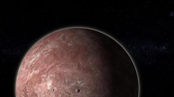 An artist's rendering of a planet with a large red spot video