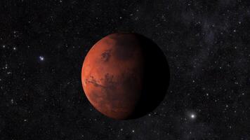 Mars ist gezeigt im diese des Künstlers Rendern video