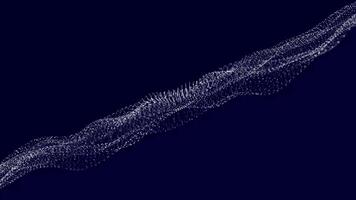 Abstract wave line on dark background video