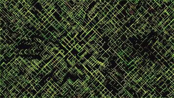 A green and black pattern with a diagonal pattern video