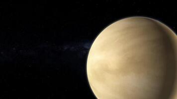 An artist's rendering of a planet in space video