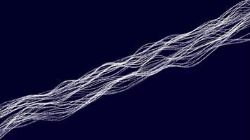 A white line on a dark blue background video
