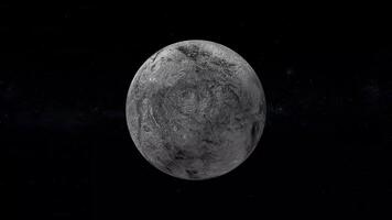 A large gray object in space video
