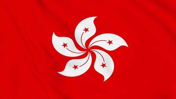 The flag of hong kong is shown in this image video