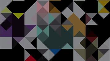 Geometric crystal origami elegance, Light low poly Abstract loop mosaic animation. abstract triangle pattern. video