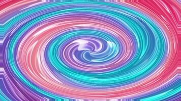 animação circular ondas líquido. suave ondulado colorida redemoinho. video