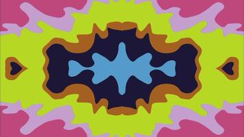 Holographic colorful background animation. Abstract wavy bright liquid motion. video