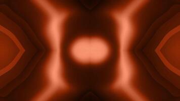 Geometric wavy pattern kaleidoscope smooth brown background. abstract glowing lines. video