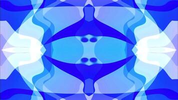 Holographic dynamic blue background animation. Abstract wavy liquid motion. video
