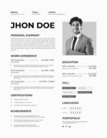 Resume Digital Marketing template