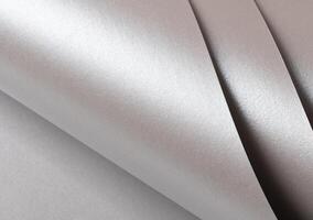 Gray silver metal paper texture with luxury minimalist design Curve overlay, fabric effect, and photo