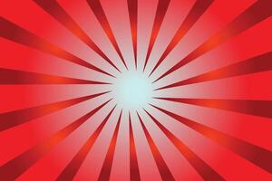 Red pop art comic background. For speech bubble, message, text, book, cartoon cover, magazine. Cartoon halftone vintage backdrop. Retro pattern background for comic text. Sunburst background, vector