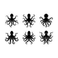 Abstract octopus design featuring and line art, perfect for creative projects. vector