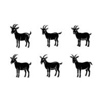 Goat and Line Art Design vector