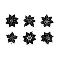 Hoya Flower and Line Art Design for Printables vector