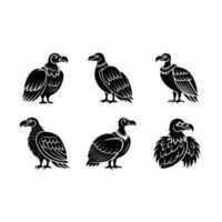 Vulture Bird and Line Art Design for Creative Projects vector