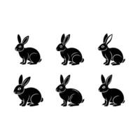 Rabbit and Line Art Design vector