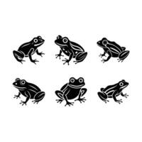 Frog and line art design for digital illustrations and prints vector