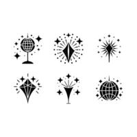 Sparkle and Shine Soiree and Line Art Design vector