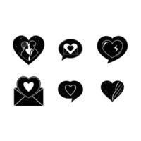 Charming and line art design for expressing love messages creatively vector