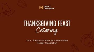 Catering Service Pitching Template for Thanksgiving