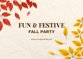 Fall Party Invitation Template