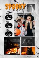 Spooky Halloween Moodboard for Pinterest Pin Cover Template