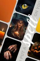 Halloween Pinterest Moodboard template