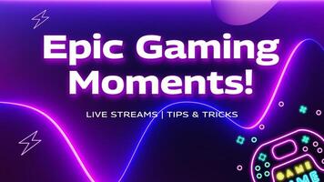 Game Streamers Youtube Banner template